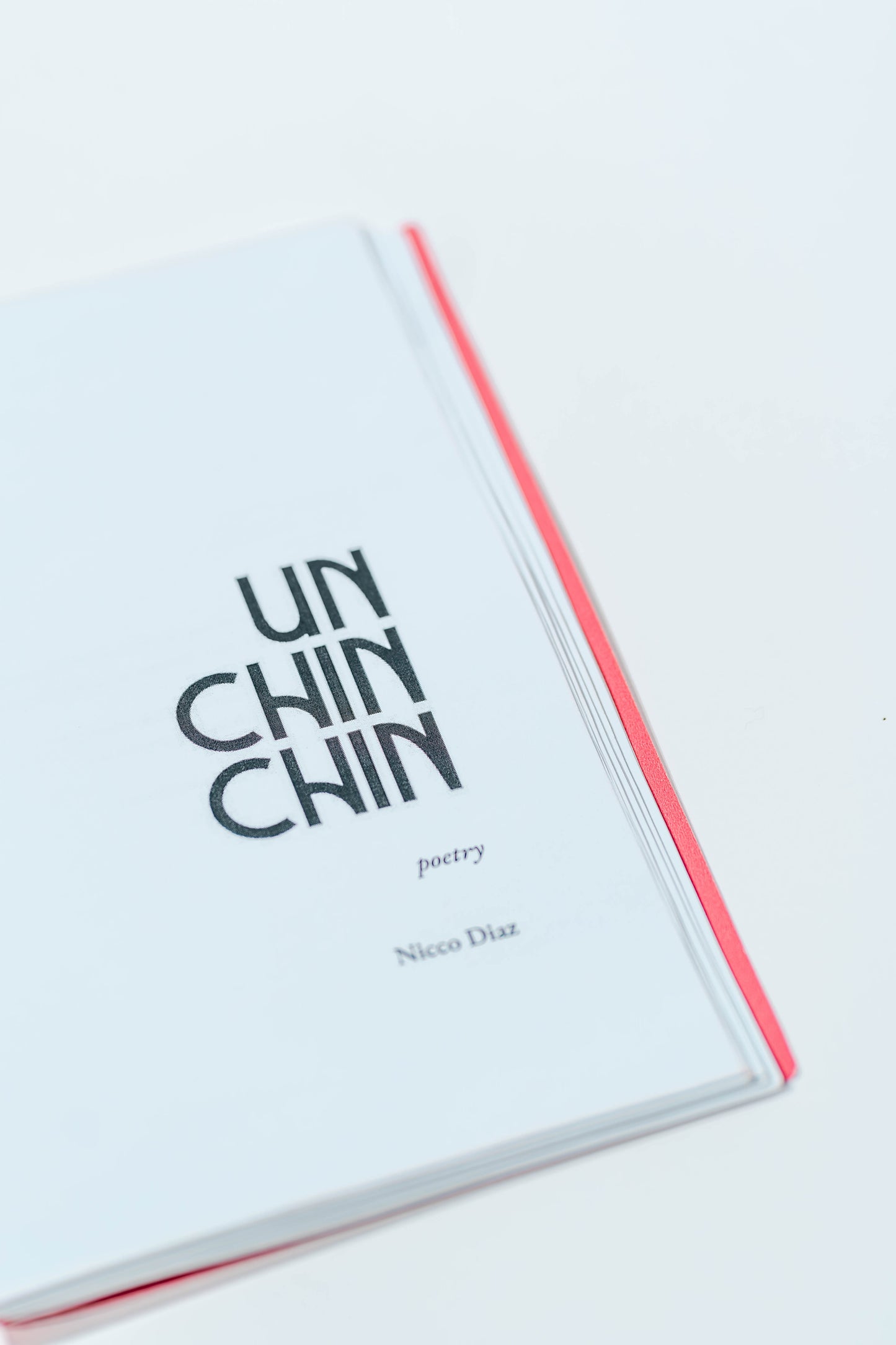 Nicco Diaz Debut Poetry Book - "Un Chin Chin" OG HANDMADE VERSION